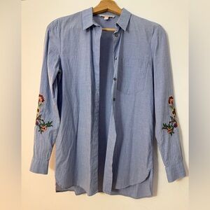 Esprit Blue Embroidered Women’s Shirt